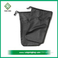 Black 600D shoebag custom shoe dust bag guangzhou shoes and bag